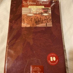 Brand new with tag tablecloth, oblong, 60_ 80 inches